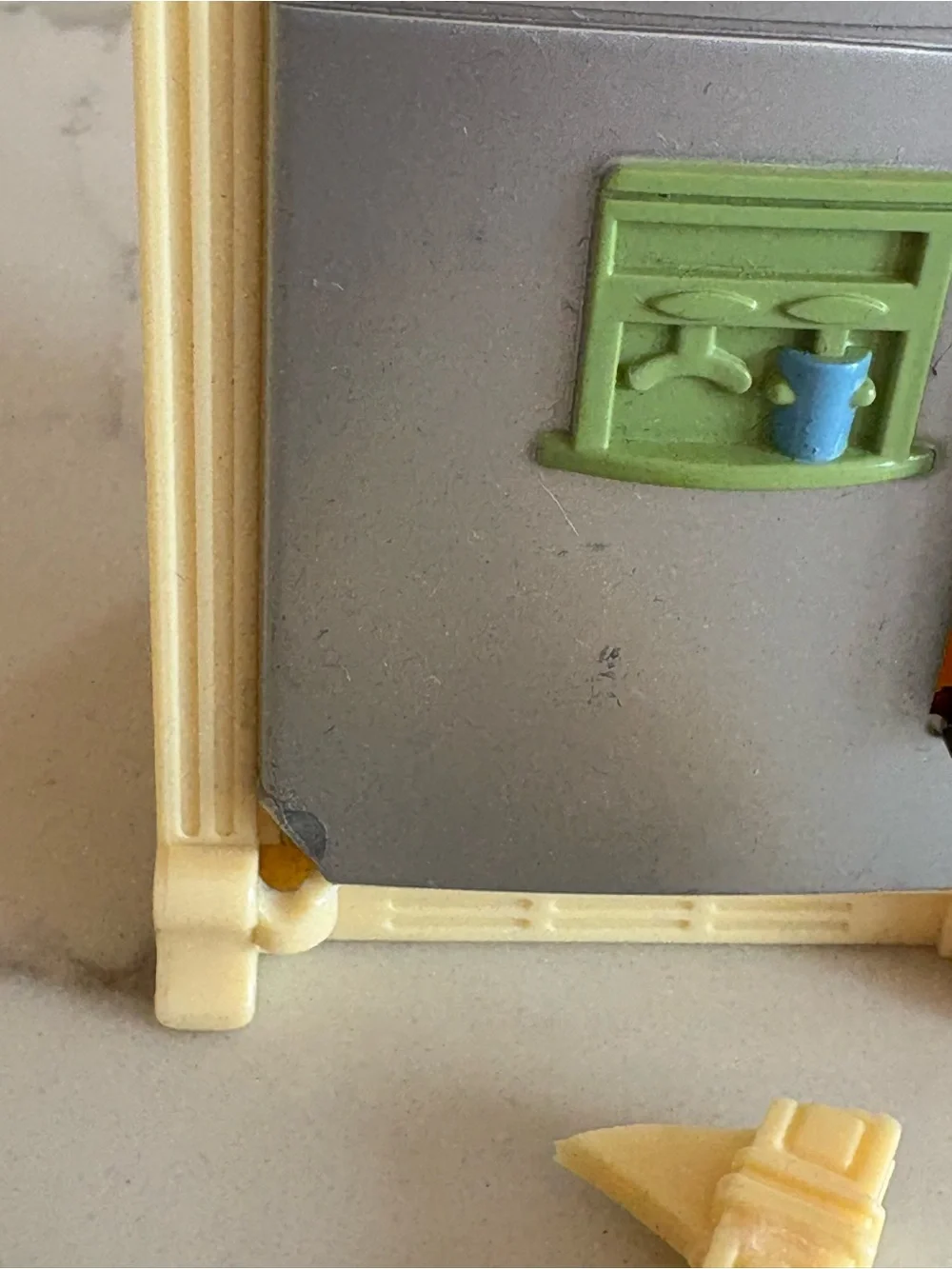 2008 Fisher Price Loving Family Kitchen Fridge Island Dollhouse Parts Repair